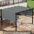 2 PCS 4 X 16Ft Pergola Canopy Replacement, UV Protection Pergola Shade Cover, Easy To Install For 10 X 10Ft Pergola, Dark Gray