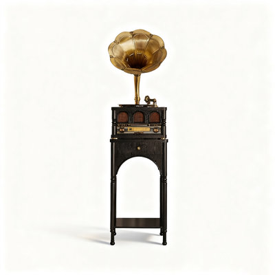 French-Style Vintage Floor-Standing With Bluetooth Vinyl Record Player