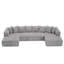 Canapé modulaire surdimensionné en forme de U avec 8 coussins Boneless-890274026