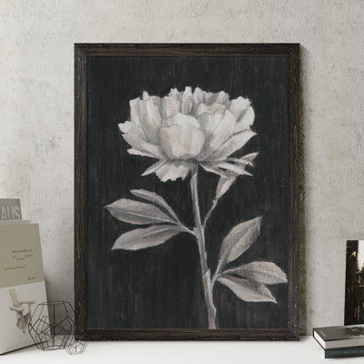 «Black and White Flowers III» par Paul Cezanne - reproduction d'art encadrée