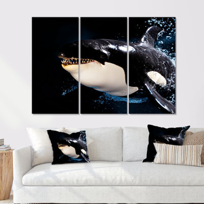 Ensemble de salon art mural souriant avec des animaux côtiers