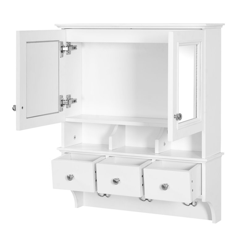 Armoire de toilette 4 en 1, Blanc