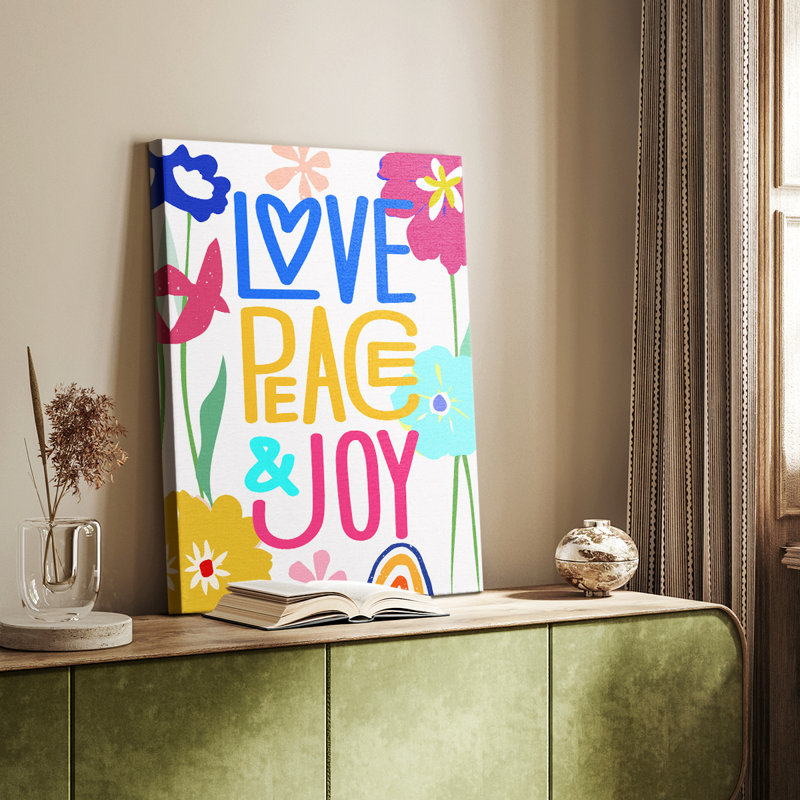 Pop Love Peace Joy - galerie sur mesure