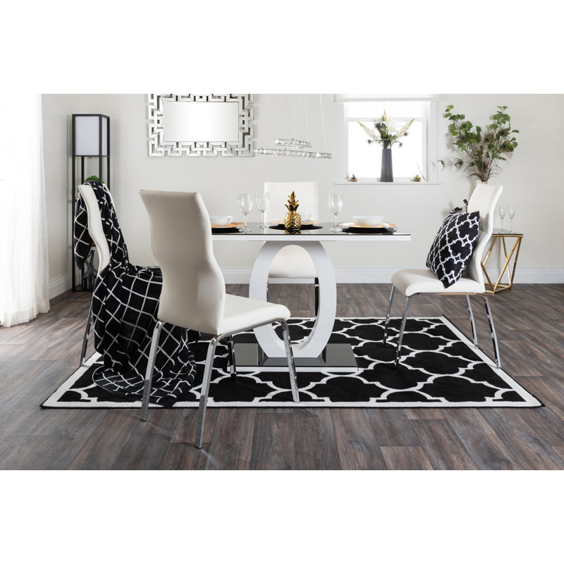 Carennac 4 - Person Dining Set, White