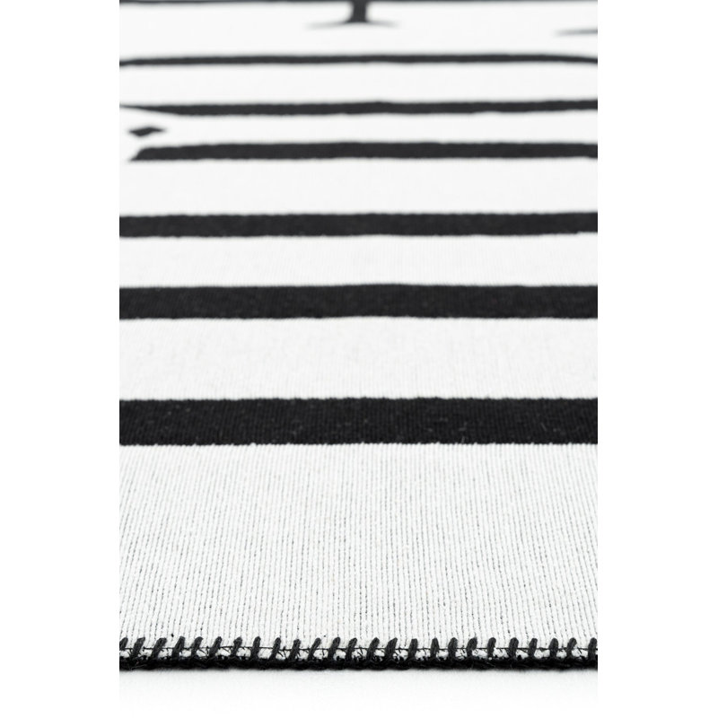 Acesen Rectangle Cotton Indoor / Outdoor Area Rug, Rectangle 4'11" x 7'7"