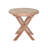 Small Round Teak Folding Side Patio Table