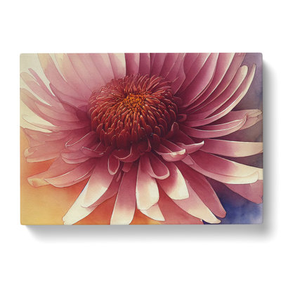 Chrysanthemum Watercolour Flower Vol.4 - Wrapped Canvas