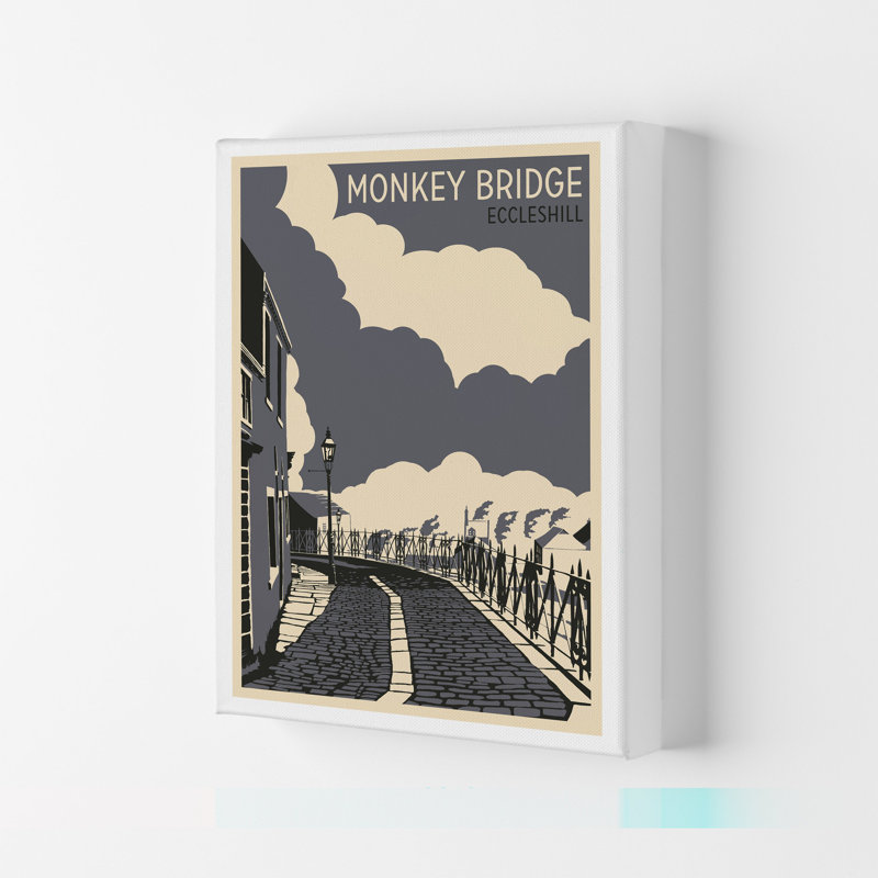 Monkey Bridge, Eccleshill by Richard O'Neill - Print, Wrapped Canvas, 29.7cm H x 21cm W x 4cm D
