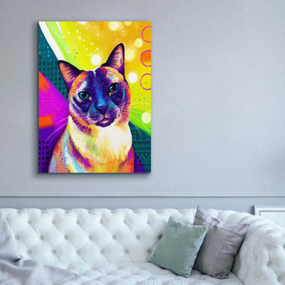 «Pop Art Siamese» par Furbaby Affiliates, art mural sur toile