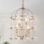 Lustre à 4 lumières avec cage à oiseau Corbel-1599350637