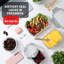  16 contenants de rangement en verre de 16 pièces avec couvercle, 8 contenants de rangement des aliments avec 8 couvercles hermétiques (ensemble de 8)-921021760
