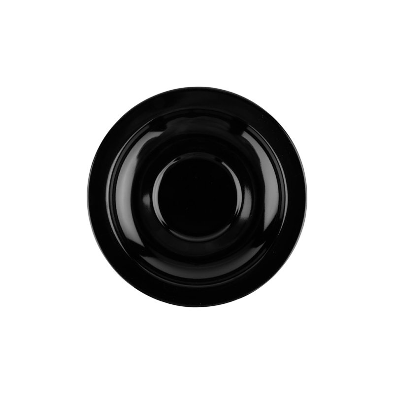 Soucoupe en mélamine pour tasse à espresso GET SU-4-BK, 4,5 po, noir (ensemble de 12)