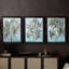 «Candy Palm Fresco II» - Toile tendue avec châssis sur mesure - 3 pièces-2019461590-2019461588