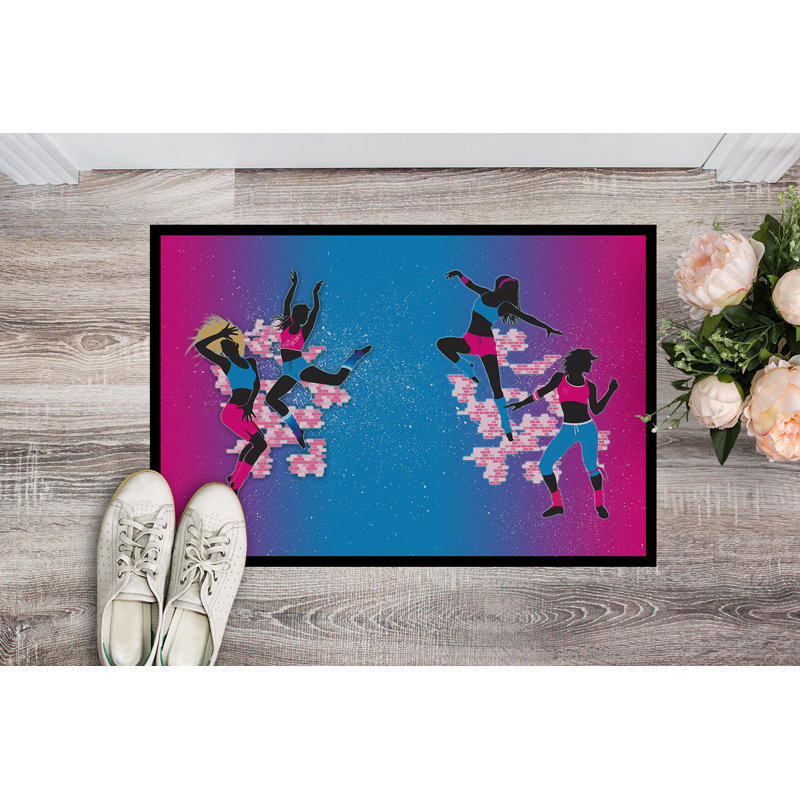 Tapis d’extérieur anti-dérapant hip hop, Rectangle 2 pi x 3 pi