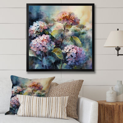 " Purple Green Hydreangea II "