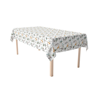 Rectangular Tablecloth, 100% Cotton, 52X104", Tropical Jungle