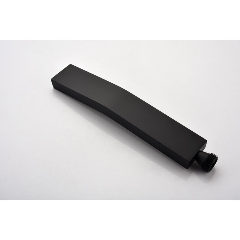 16" Shower Head System Ceiling Mounted Shower, Matte Black