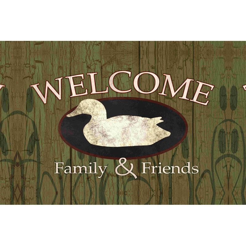 " Duck Welcome ", 8" H x 12" W
