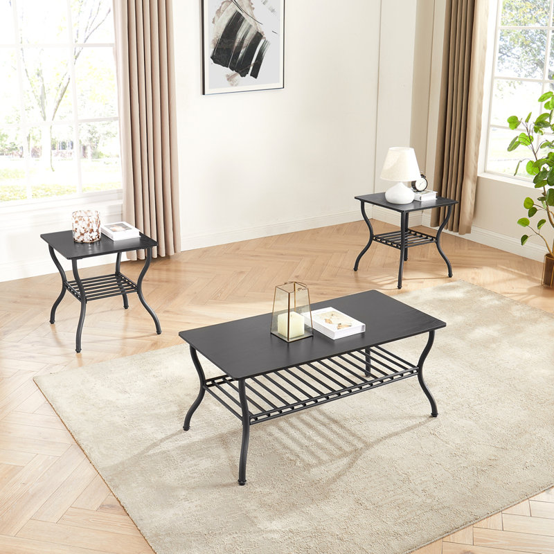Ensemble de tables basses 3 pièces Modern Style