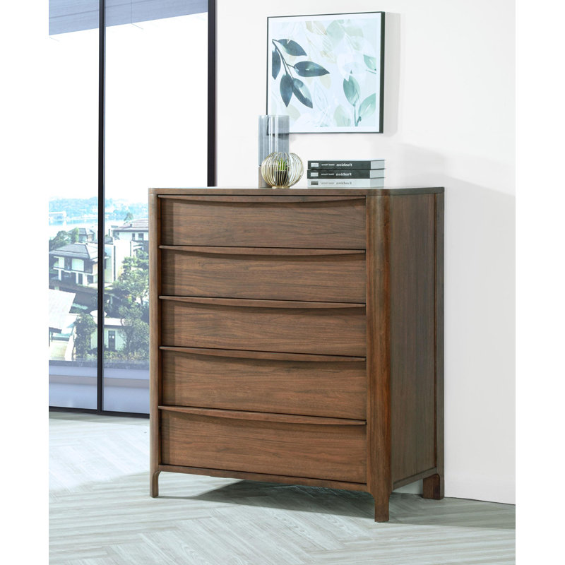 Commode 5 tiroirs noyer