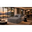 Chaise longue convertible, peluche grise, avec porte-gobelet-522022820-522022827
