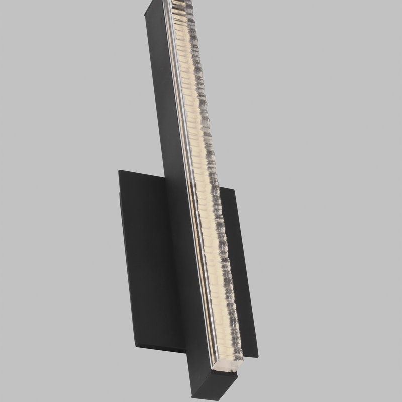 Serre 1 - Light LED Flush Mounted Sconce, Nightshade Black