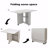Folding Drop Leaf Dining Table With 6 Wheels And 2-Layer Storage Shelf, Space Saving Table For Small Spaces