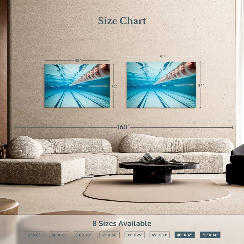 Sireci Underwater View, 32" H x 48" W