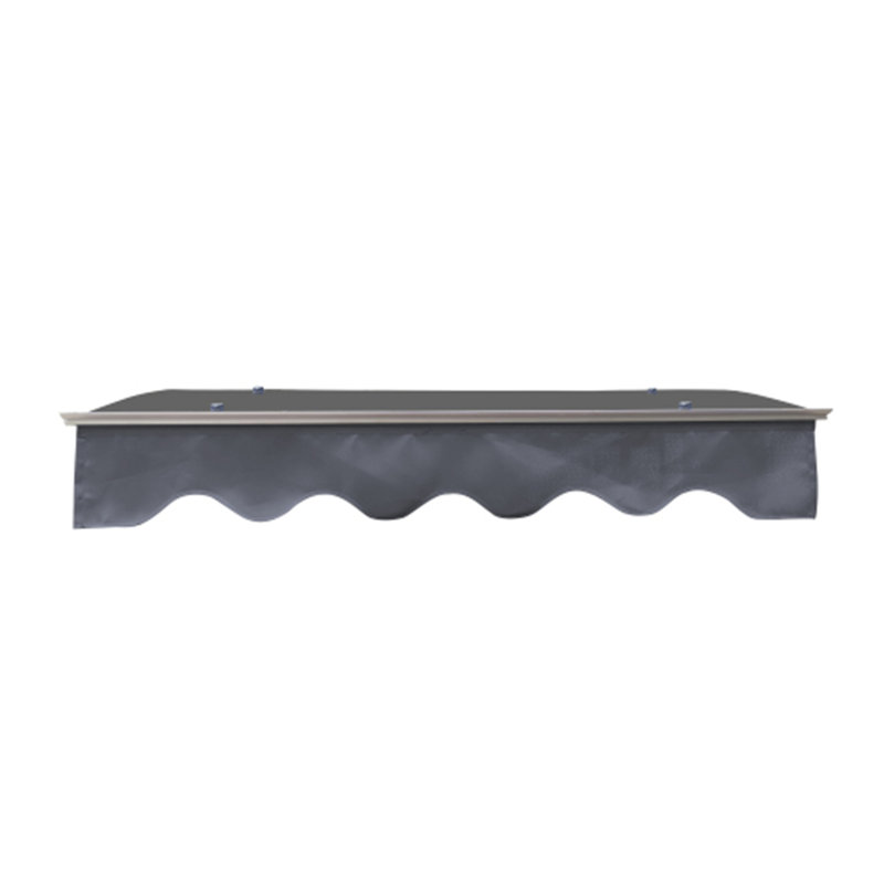 (Auvent conceptuel en double enlevé) Auvent de fenêtre en polycarbonate et aluminium pour porte - compatible avec le mur de maçonnerie