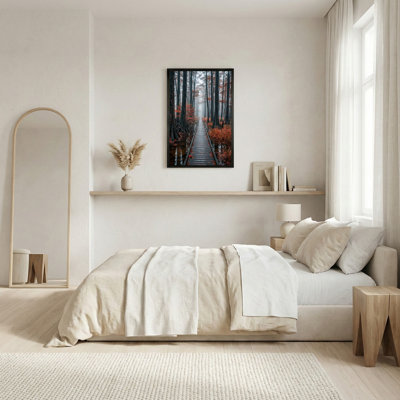Art mural sur toile Misty Cypress Forest