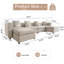 Canapé modulaire surdimensionné en velours Sadettin-124594636