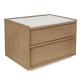 2 - Drawer Nightstand in Dark Grey
