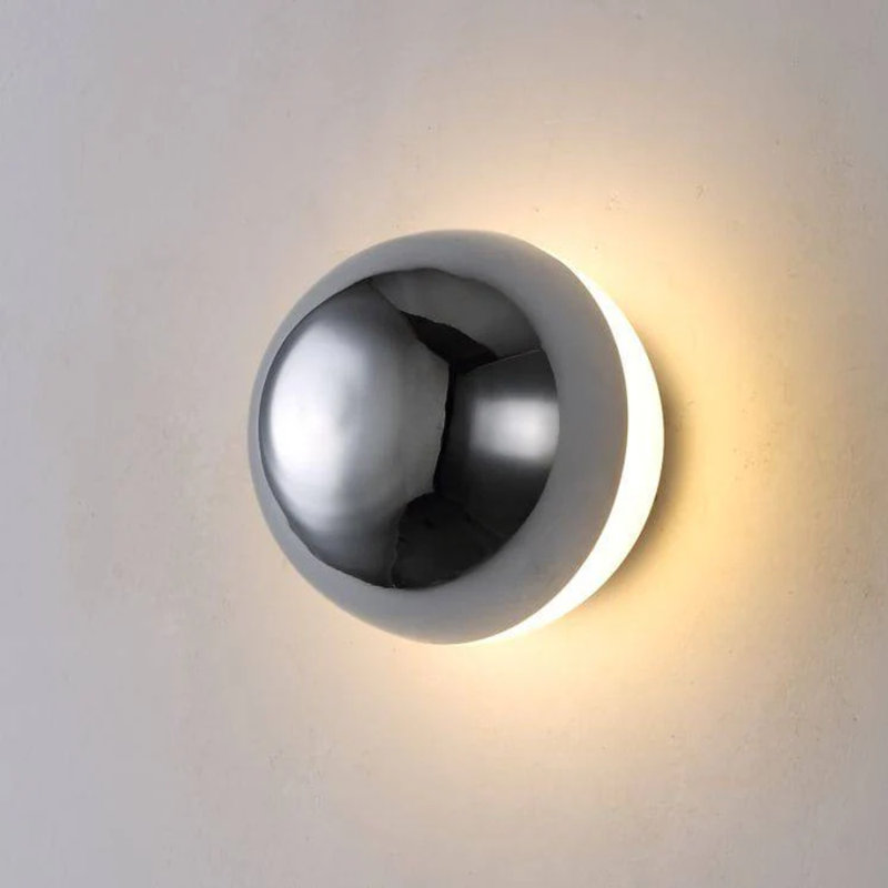 UltraBeam Polished Chrome Indoor LED Wall Light 6 Watt LED - 600 Lumens Diameter 140mm
