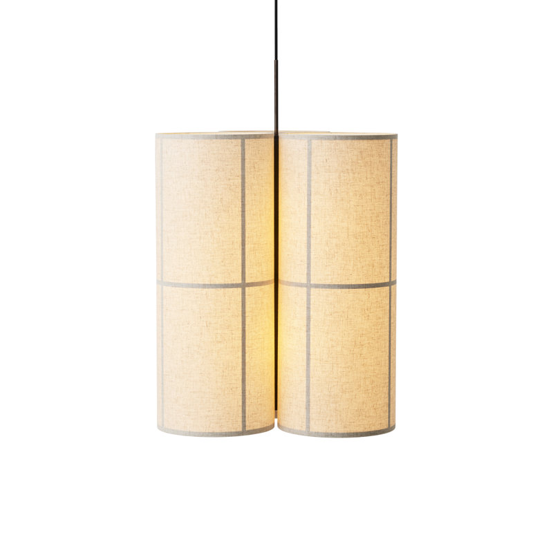 Hashira 3 - Light Pendant, 35.4" H x 24.2" W x 24.2" D, Raw