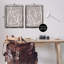 Ensemble de 2 toiles flottantes encadrées Minimal Abstract Busy Line par June Erica Vess-1154923197-1154923198