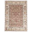 Hand Knotted Cotton Area Rug in Red And Ivory