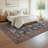 Oriental Machine Washable Rug with Rubber Non-Slip Backing for Living Room, Dining Room, Bedroom, Office & Playroom-1230123906