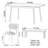 4 - Person Solid Wood Top Four Leg Dining Set-99693266
