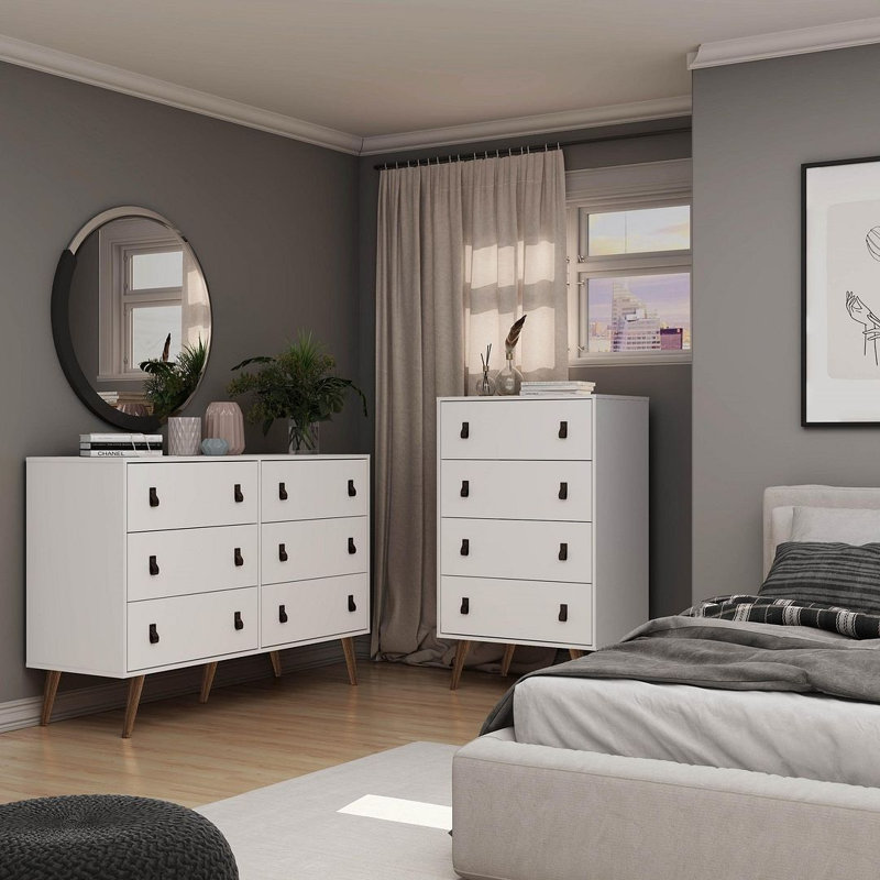Commode double Amber, Blanc