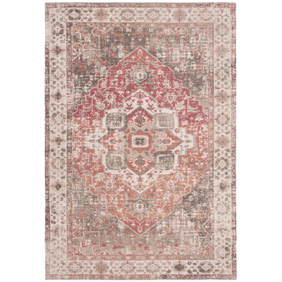 Joppatowne Oriental Handmade Flatweave Red Area Rug