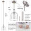 Luminaire suspendu en pot 1 lumière Whigham-385009331