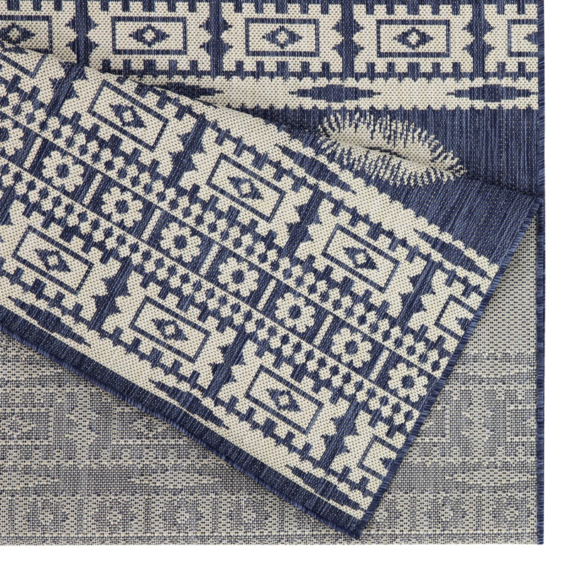 Sunshine Collection Blue Floor Mat - 7 Ft. 10 In. X 3 Indoor/Outdoor, Polypropylene, , Stain , & Pet Observant Ground Rug Appreciated