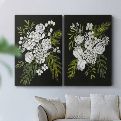 Alabaster Bouquet I-Premium Gallery Wrapped Canvas -Ready to Hang
