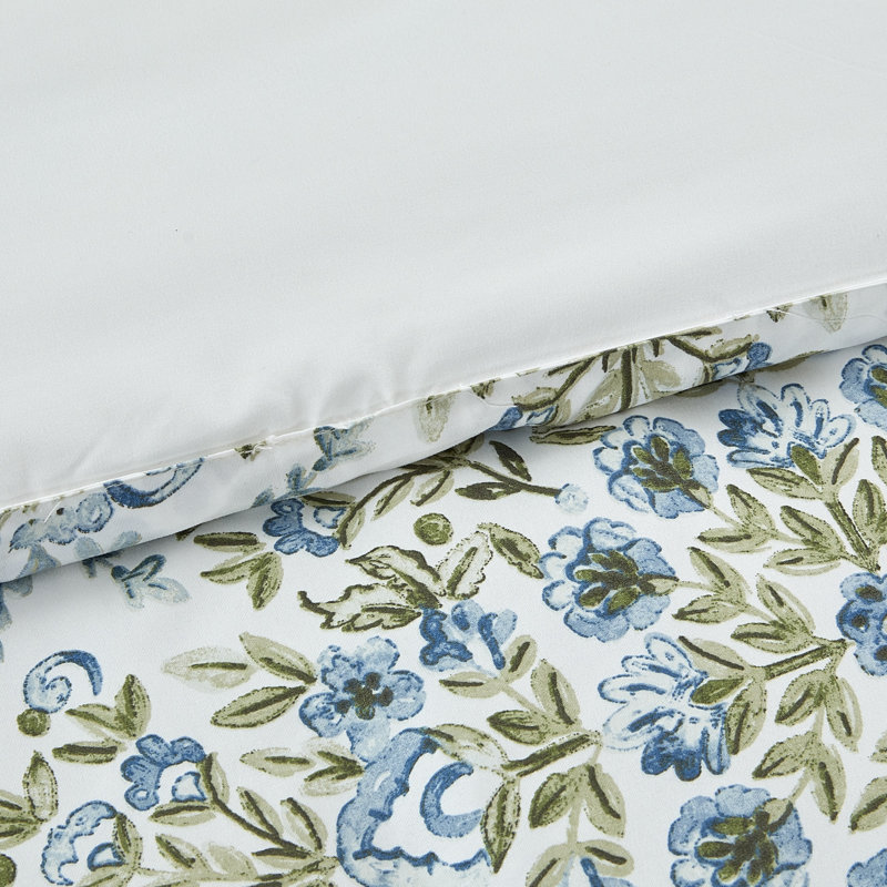 Modern Threads 5-Piece Printed Matisse Comforter Set, Queen Comforter + 4 Additional Pieces