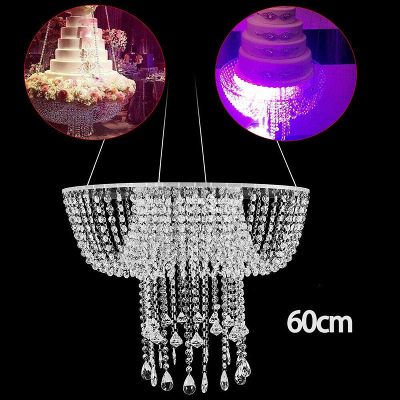 Luxurious Crystal Chandelier Hanging Cake Stand