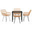 5 Piece Garden Dining Set Poly Rattan-1044892523-1044892520