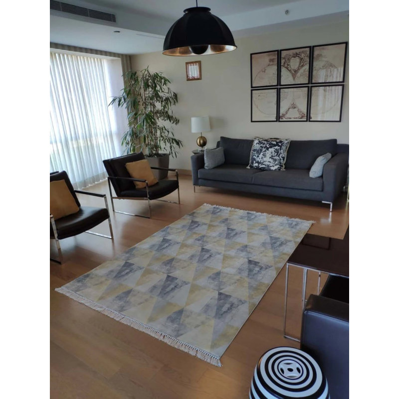 Tapis Masanao avec envers antidérapant, Rectangle 2 pi 7 po x 6 pi 7 po