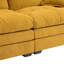 Petit canapé rembourré 84 po en tissu chenille avec causeuse 84 po et 2 coussins décoratifs en mousse à mémoire de forme-2118894216