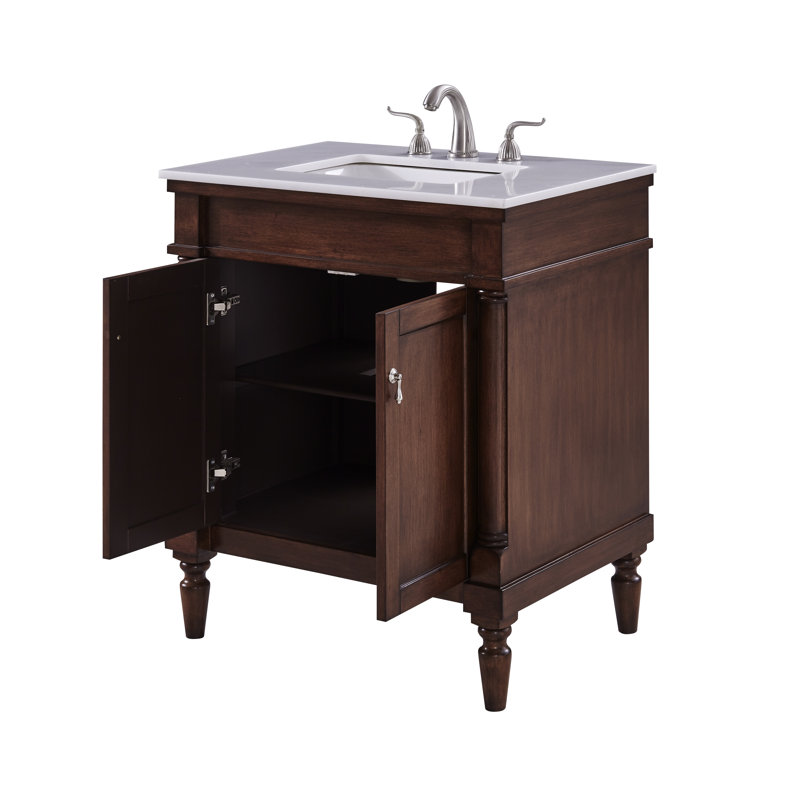 Ensemble de meuble-lavabo simple 30 po Lexington, Noyer