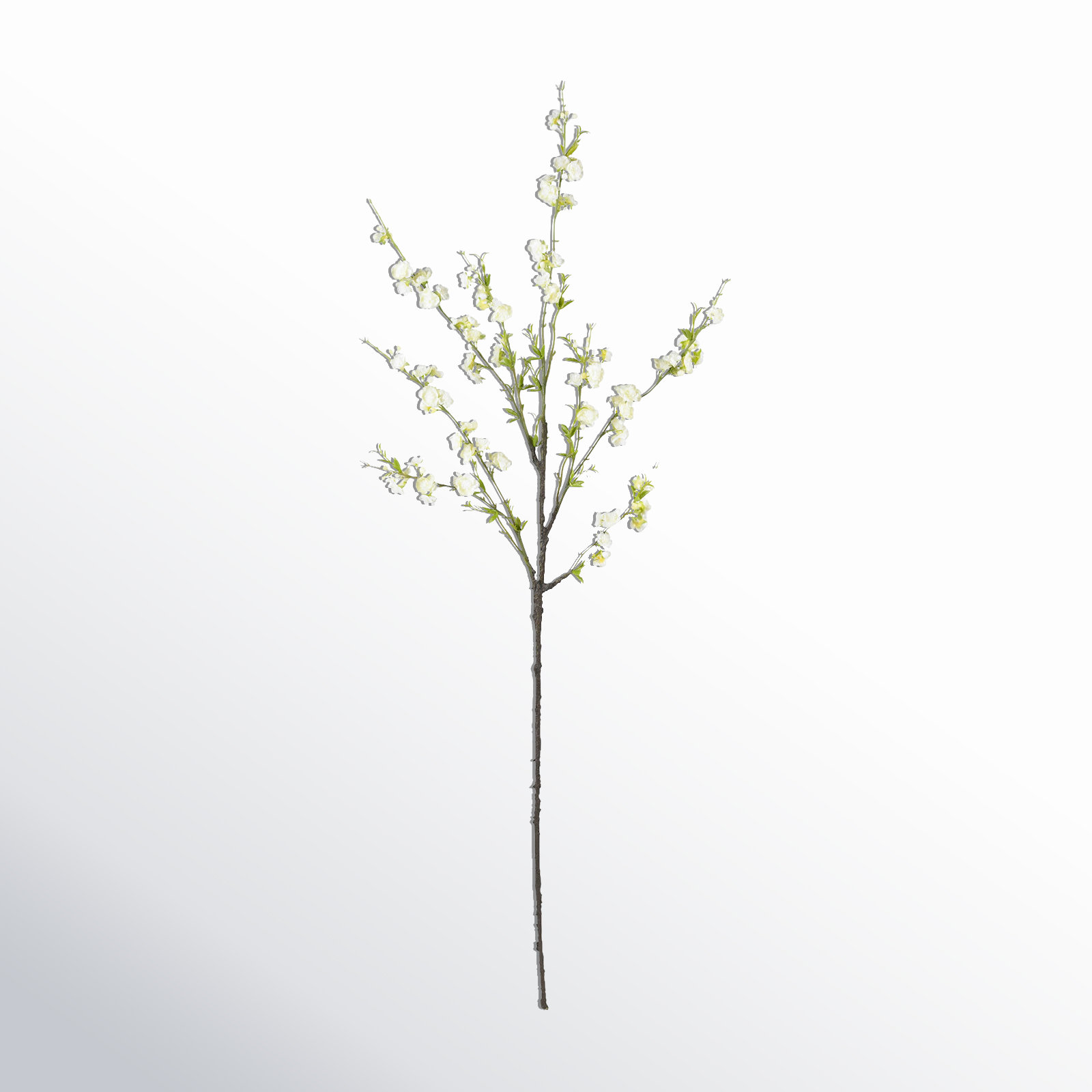 38" Cherry Blossom Branch, White